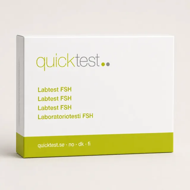 Quicktest FSH (klimakteriet) labbtest hemma